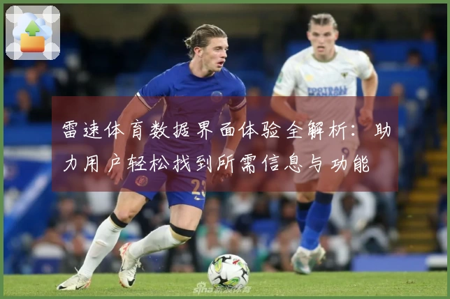雷速体育数据界面体验全解析：助力用户轻松找到所需信息与功能
